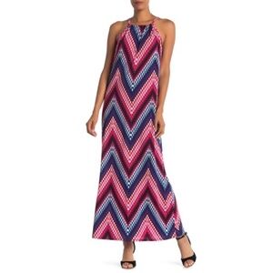 Trina Turk Milian Geometric Print Maxi Dress